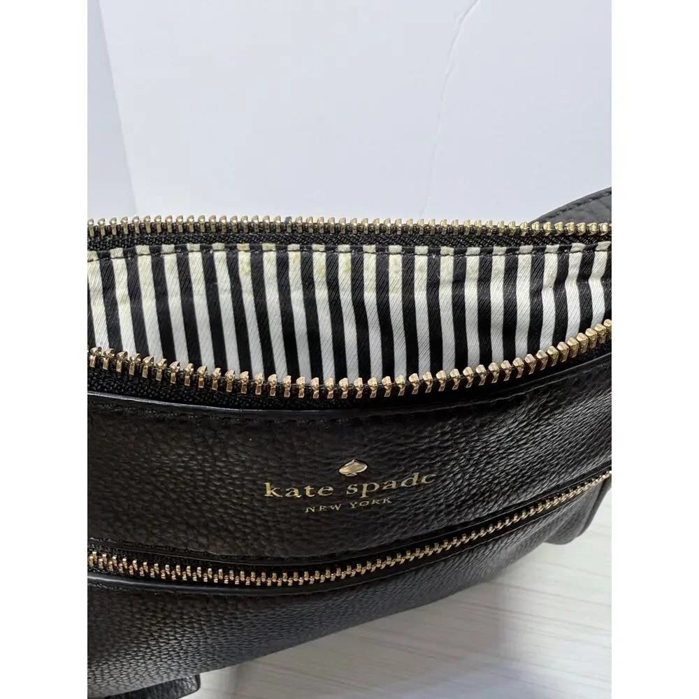 Kate Spade New York Cobble Hill Cayli Black Pebble Leather Crossbody